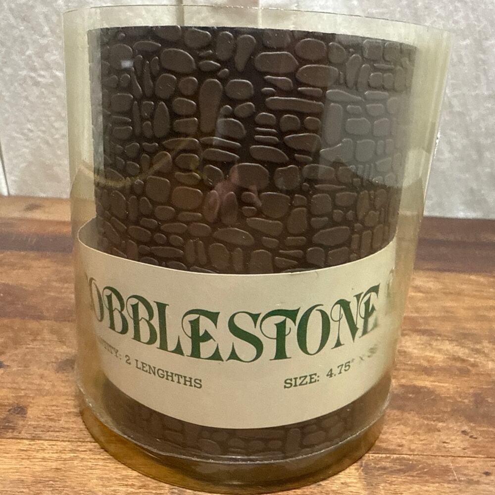 Department 56 Brown Village Cobblestone Road Christmas Village Accessory 2 Piece